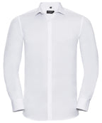 Russell Athletic Collection Long Sleeve Ultimate Stretch Shirt – Custom Embroidered & Printed Shirts