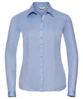 Russell Athletic Collection Women's Long Sleeve Herringbone Shirt – Custom Embroidered & Printed Shirts