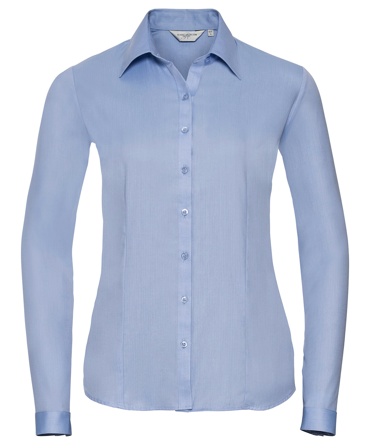 Russell Athletic Collection Women's Long Sleeve Herringbone Shirt – Custom Embroidered & Printed Shirts