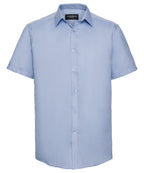 Russell Athletic Collection Short Sleeve Herringbone Shirt – Custom Embroidered & Printed Shirts