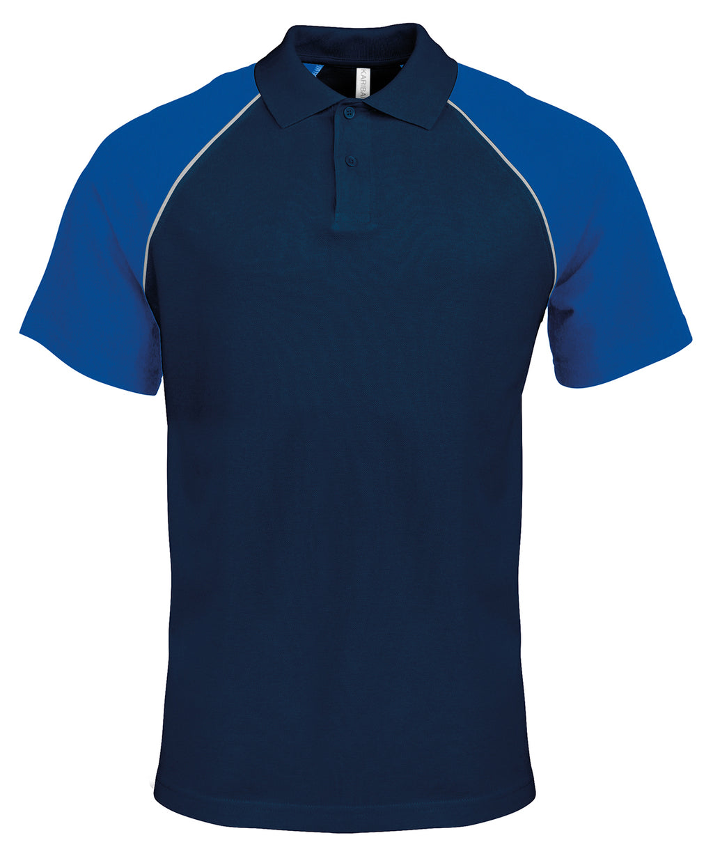 Kariban Polo Baseball Contrast Polo Shirt – Custom Embroidered & Printed Polo Shirts