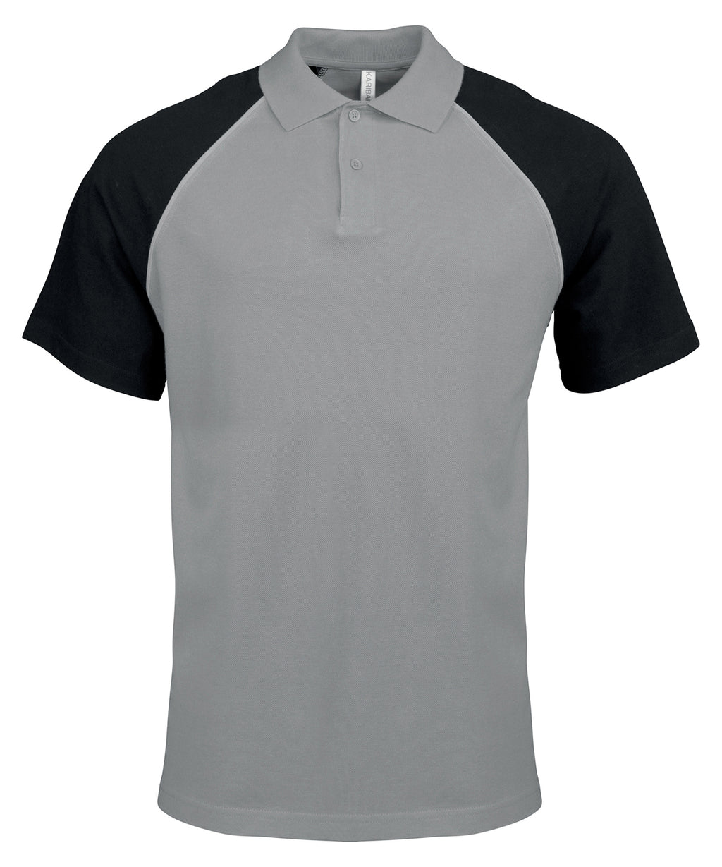 Kariban Polo Baseball Contrast Polo Shirt – Custom Embroidered & Printed Polo Shirts