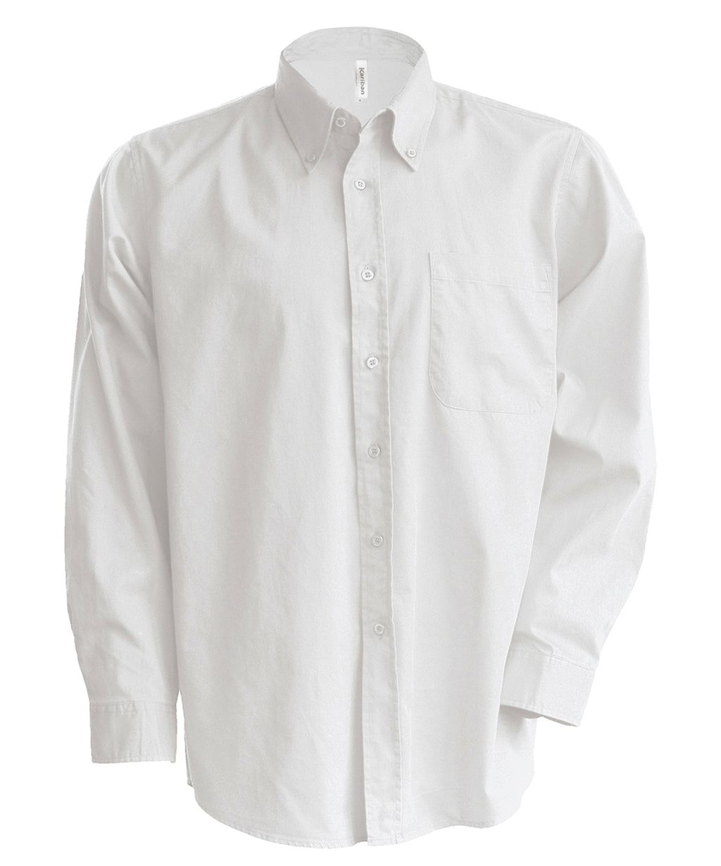 Kariban Men's Long-sleeved Oxford Shirt – Custom Embroidered & Printed Shirts