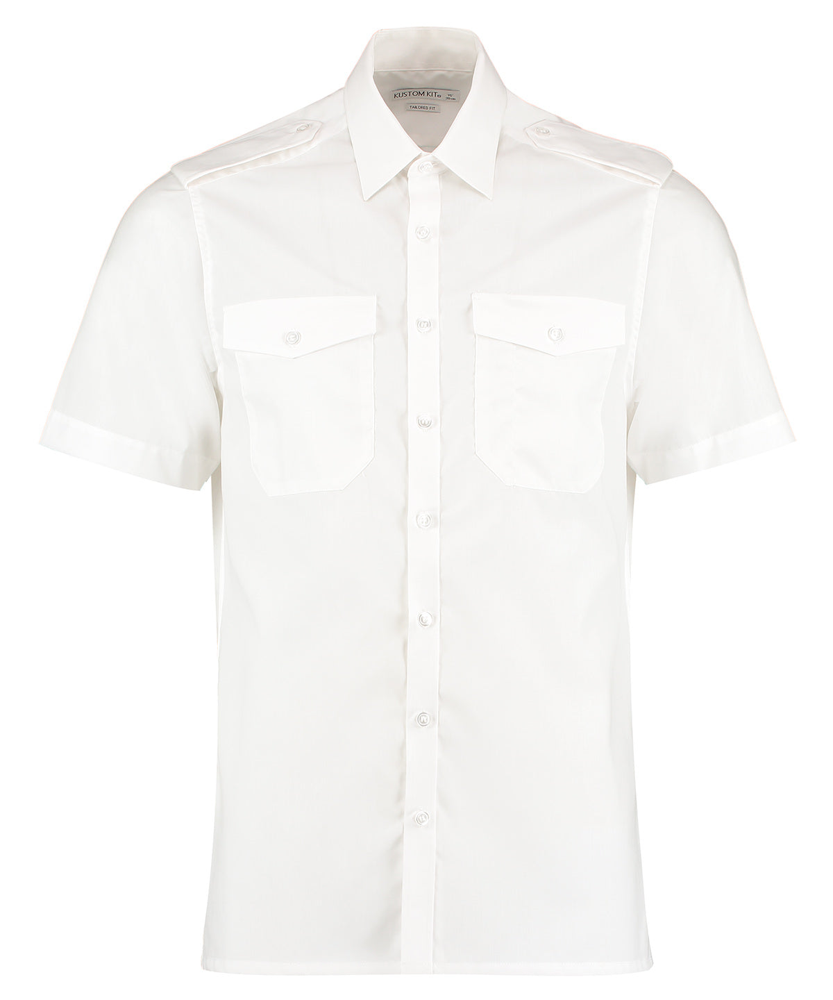 Kustom Kit Pilot Shirt Short-sleeved (tailored Fit) – Custom Embroidered & Printed Shirts