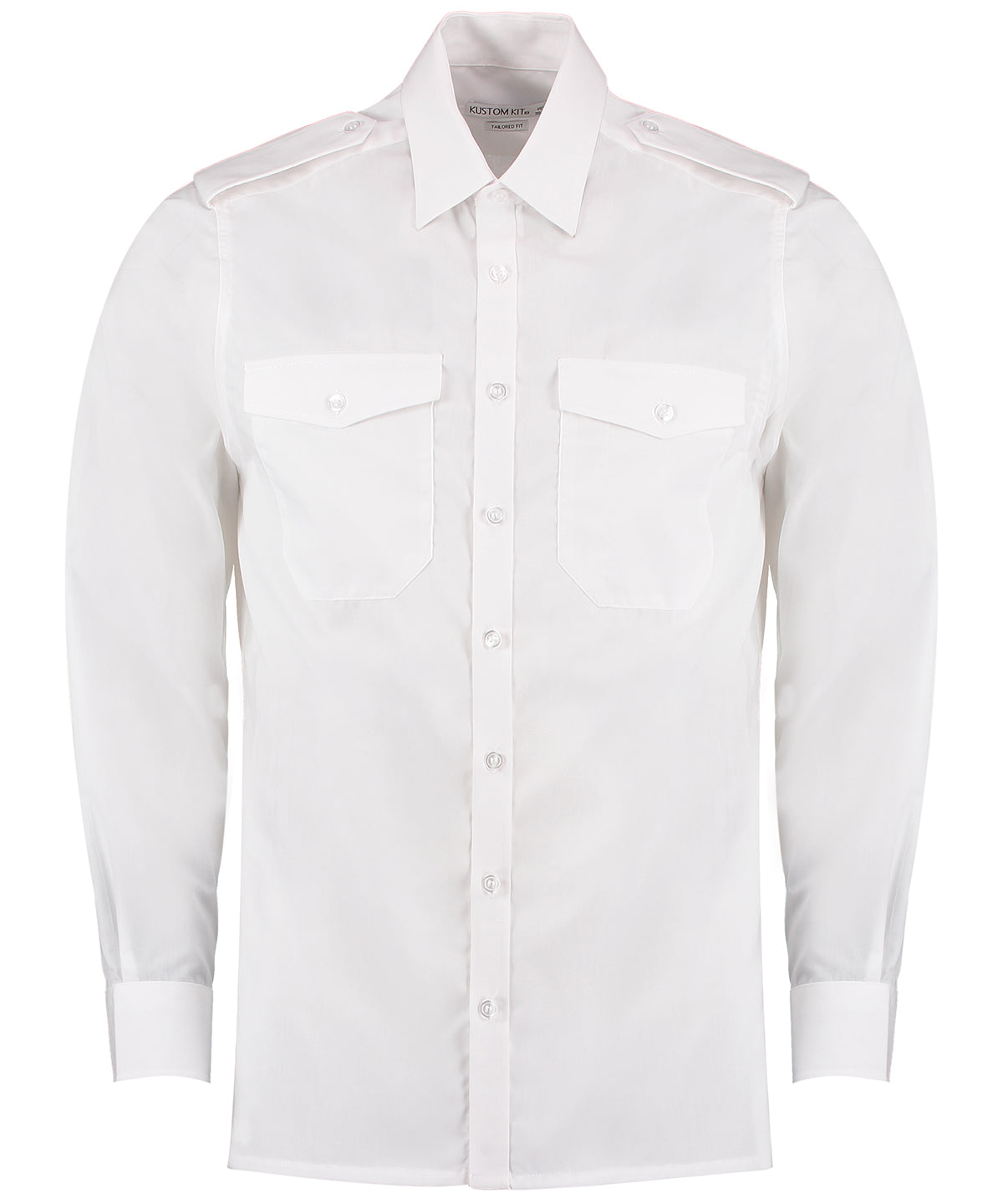 Kustom Kit Pilot Shirt Long Sleeved – Custom Embroidered & Printed Shirts
