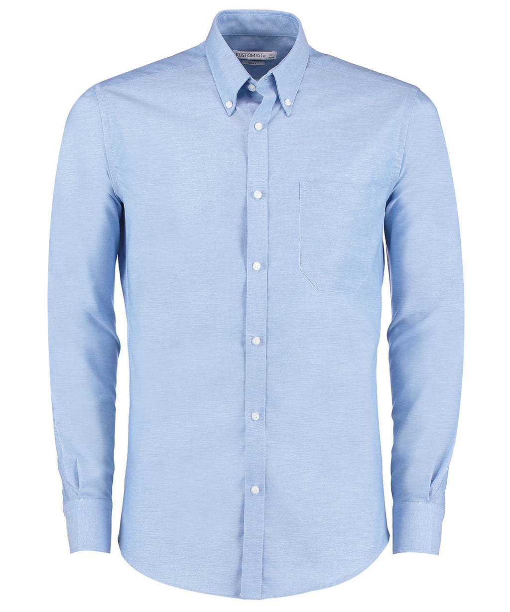 Kustom Kit Slim Fit Workwear Oxford Shirt Long-sleeved (slim Fit) – Custom Embroidered & Printed Shirts