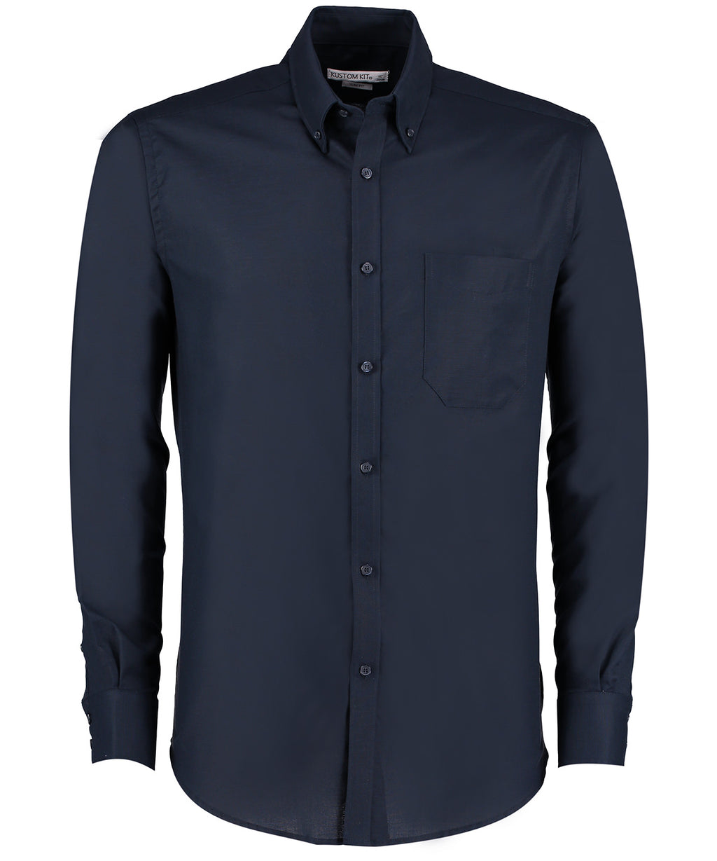 Kustom Kit Slim Fit Workwear Oxford Shirt Long-sleeved (slim Fit) – Custom Embroidered & Printed Shirts