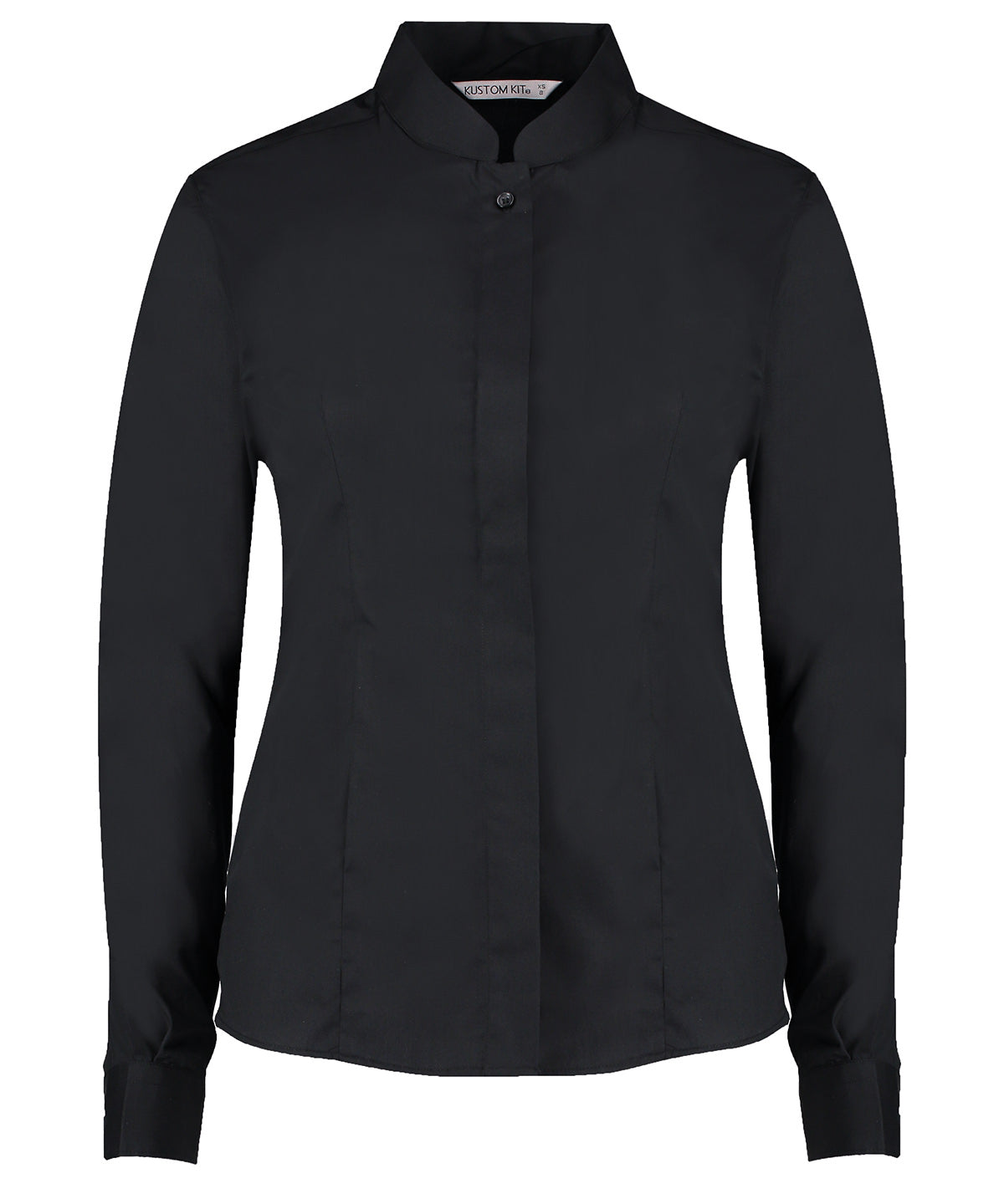 Kustom Kit Women's Mandarin Collar Shirt Long-sleeved (tailored Fit) – Custom Embroidered & Printed Shirts