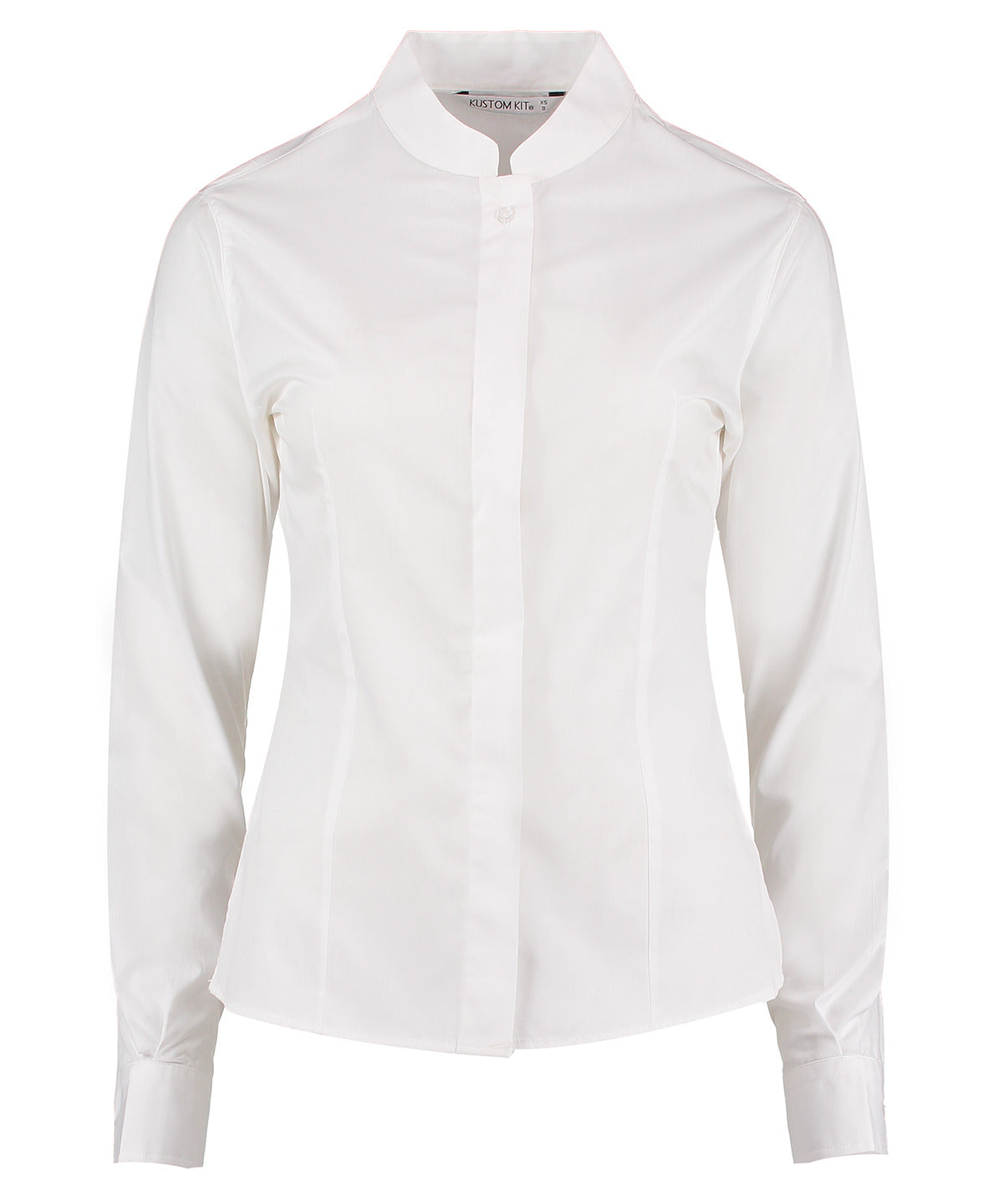 Kustom Kit Women's Mandarin Collar Shirt Long-sleeved (tailored Fit) – Custom Embroidered & Printed Shirts