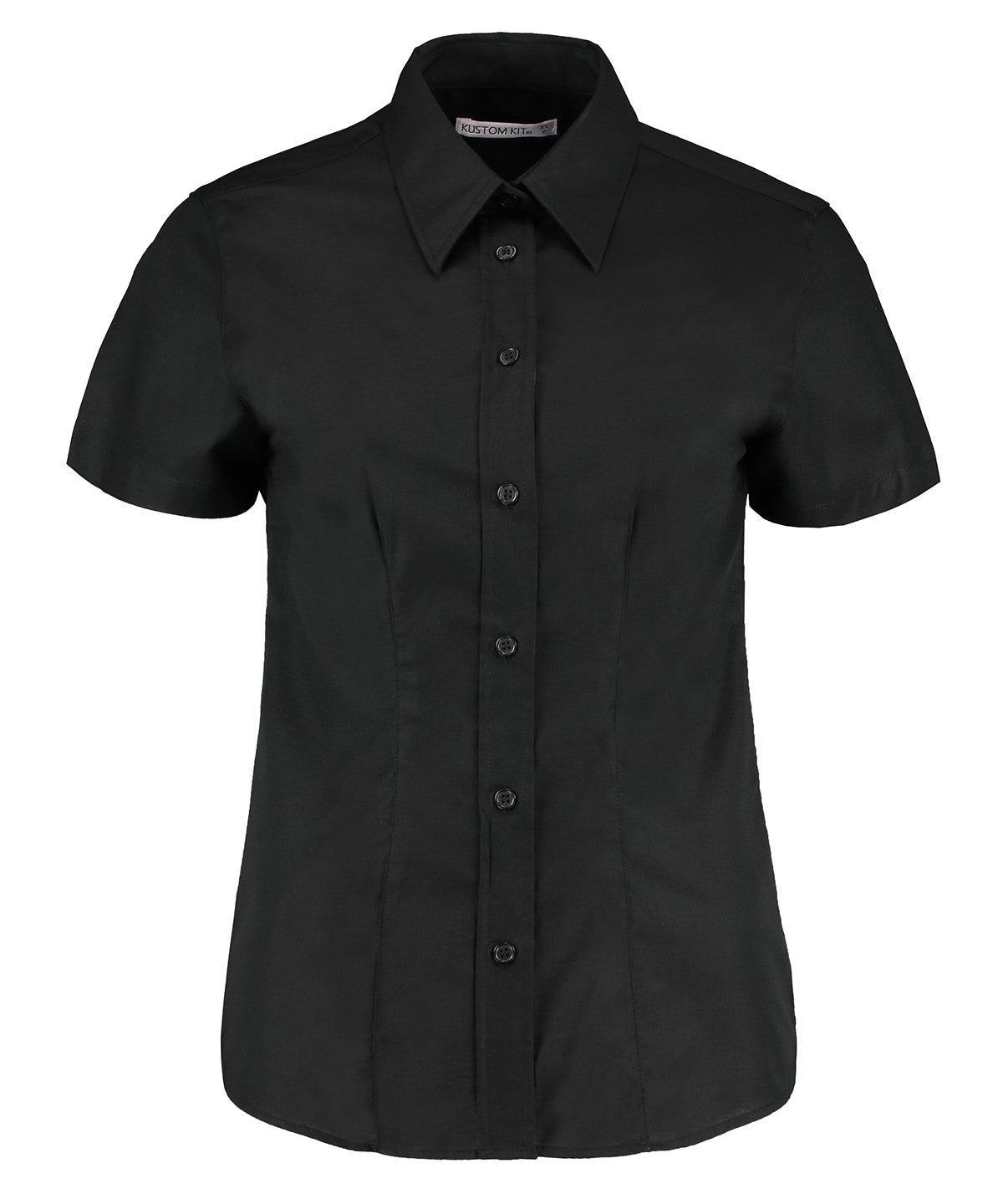 Kustom Kit Women's Workplace Oxford Blouse Short-sleeved (tailored Fit) Garment – Custom Embroidered & Printed Blouses