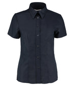 Kustom Kit Women's Workplace Oxford Blouse Short-sleeved (tailored Fit) Garment – Custom Embroidered & Printed Blouses