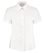 Kustom Kit Women's Workplace Oxford Blouse Short-sleeved (tailored Fit) Garment – Custom Embroidered & Printed Blouses
