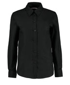 Kustom Kit Women's Workplace Oxford Blouse Long-sleeved (tailored Fit) Garment – Custom Embroidered & Printed Blouses