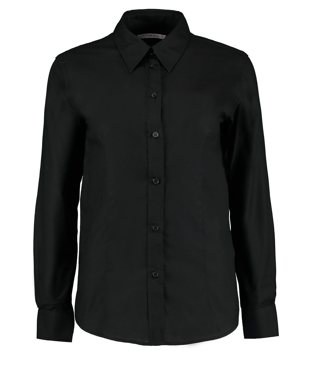 Kustom Kit Women's Workplace Oxford Blouse Long-sleeved (tailored Fit) Garment – Custom Embroidered & Printed Blouses