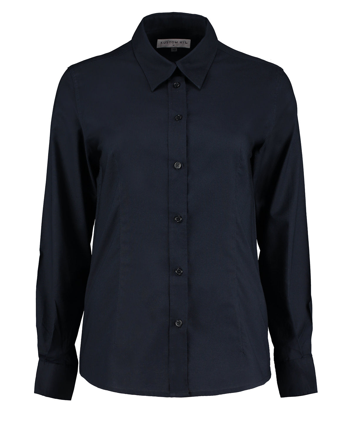 Kustom Kit Women's Workplace Oxford Blouse Long-sleeved (tailored Fit) Garment – Custom Embroidered & Printed Blouses