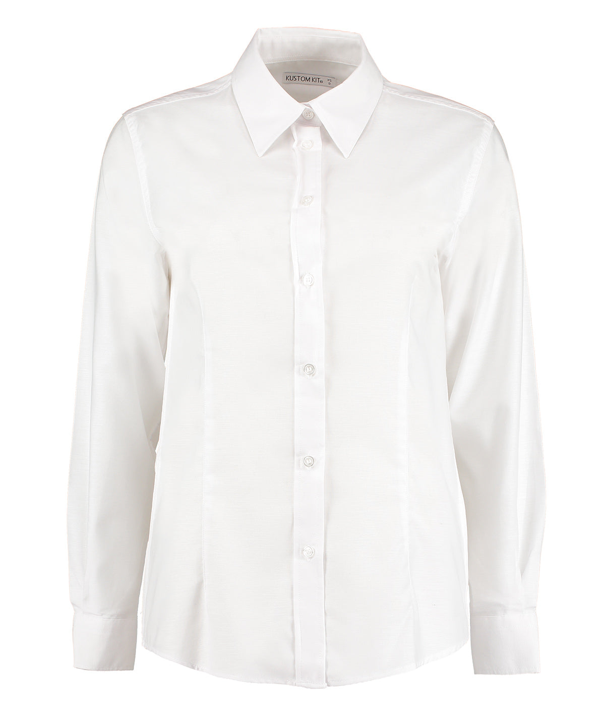 Kustom Kit Women's Workplace Oxford Blouse Long-sleeved (tailored Fit) Garment – Custom Embroidered & Printed Blouses