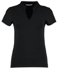 Kustom Kit Women's Corporate Short-sleeved Top V-neck Mandarin Collar (regular Fit) T-Shirt – Custom Embroidered & Printed T-Shirts