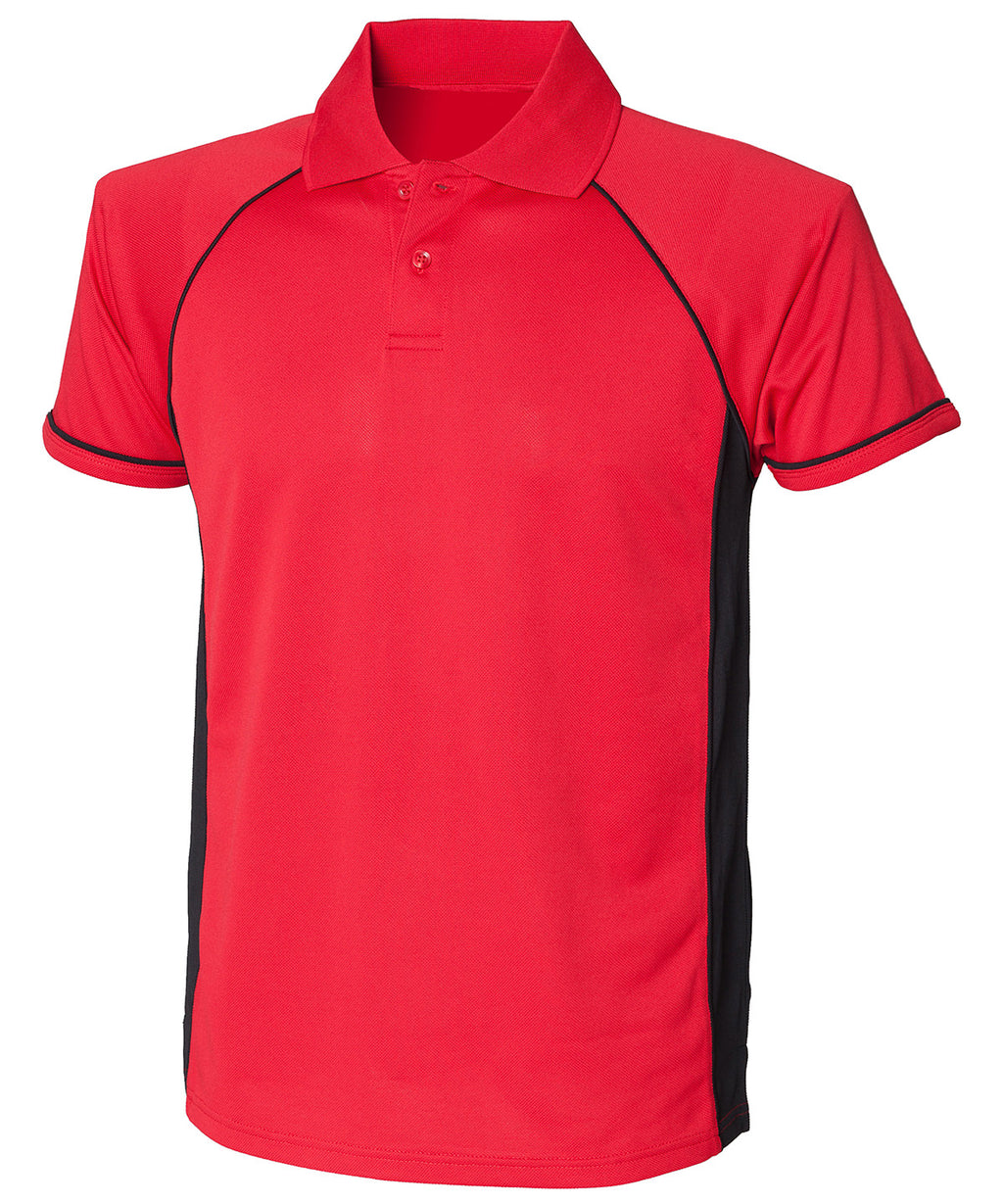 Finden & Hales Panel Performance Polo Shirt – Custom Embroidered & Printed Polo Shirts