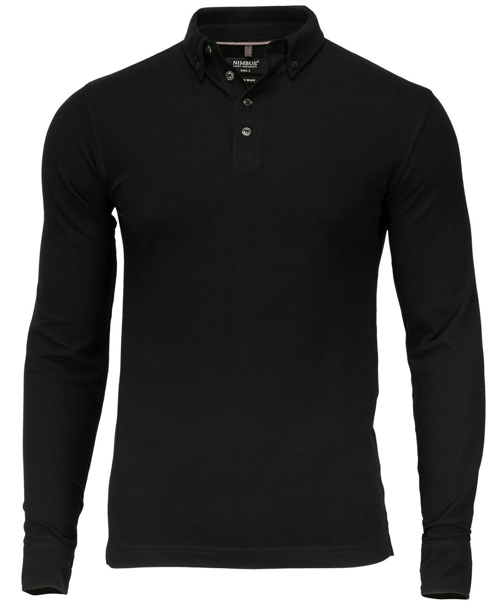 Nimbus Carlington – Deluxe Long Sleeve Polo Shirt – Custom Embroidered & Printed Polo Shirts