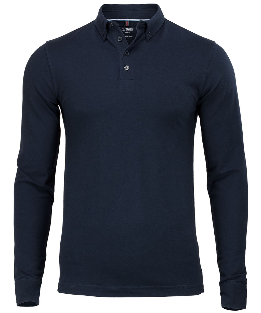 Nimbus Carlington – Deluxe Long Sleeve Polo Shirt – Custom Embroidered & Printed Polo Shirts