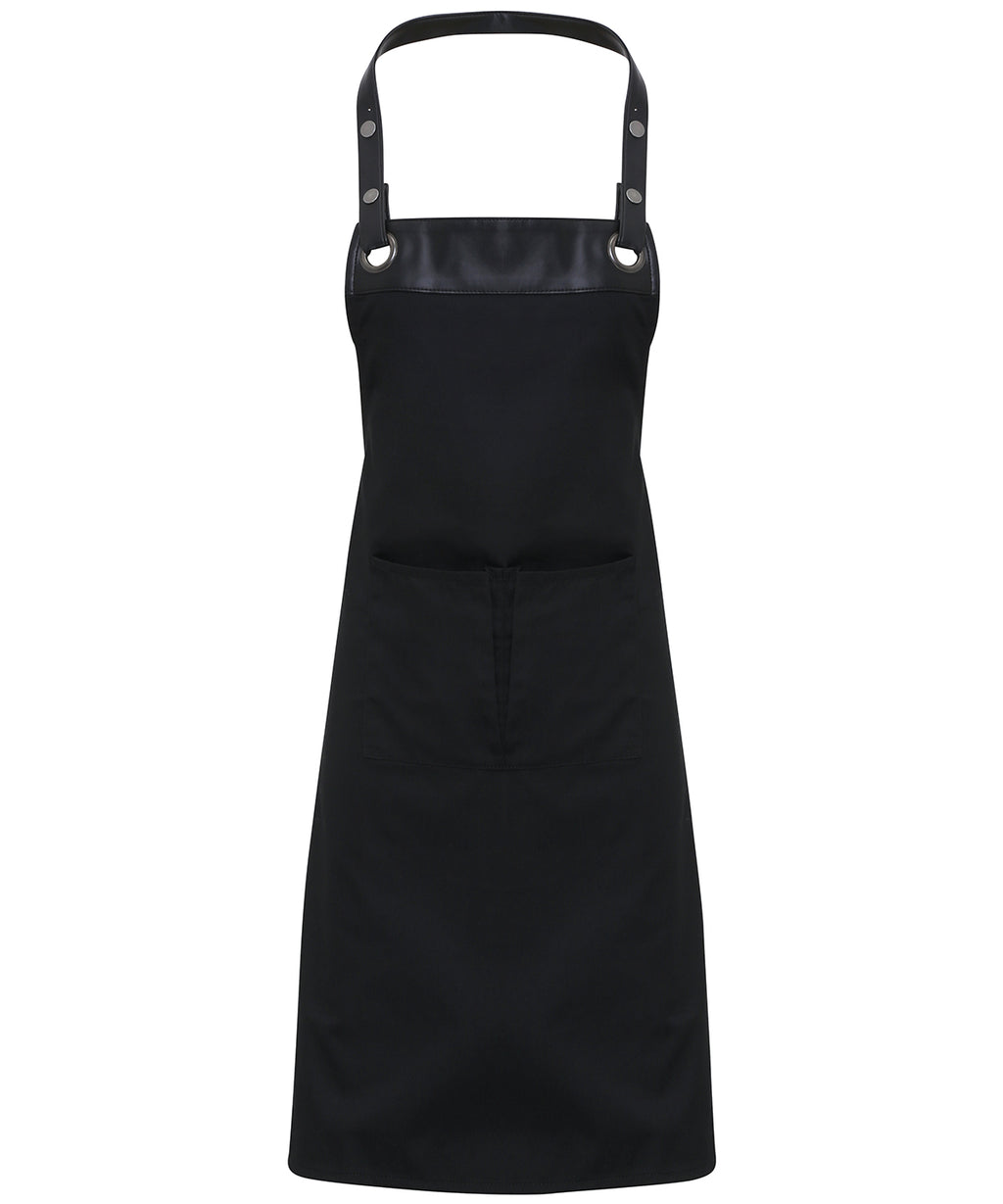 Premier Espresso Bib Apron Garment – Custom Embroidered & Printed Aprons