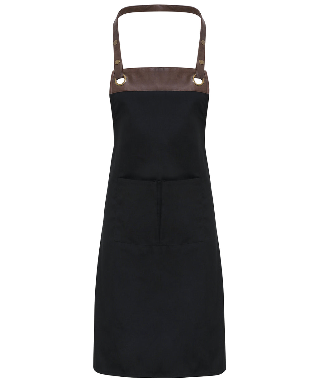 Premier Espresso Bib Apron Garment – Custom Embroidered & Printed Aprons