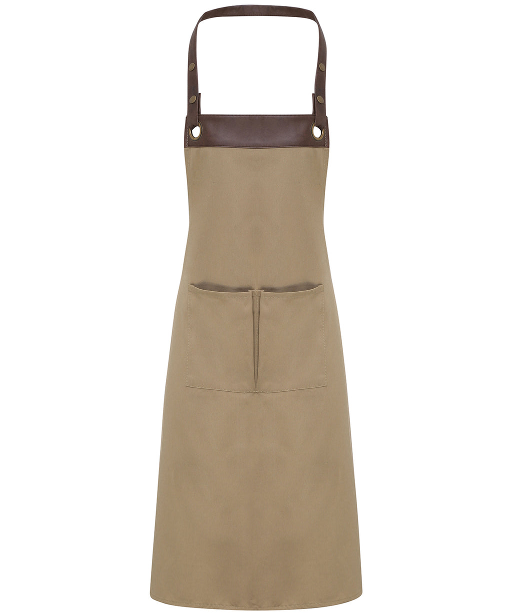 Premier Espresso Bib Apron Garment – Custom Embroidered & Printed Aprons