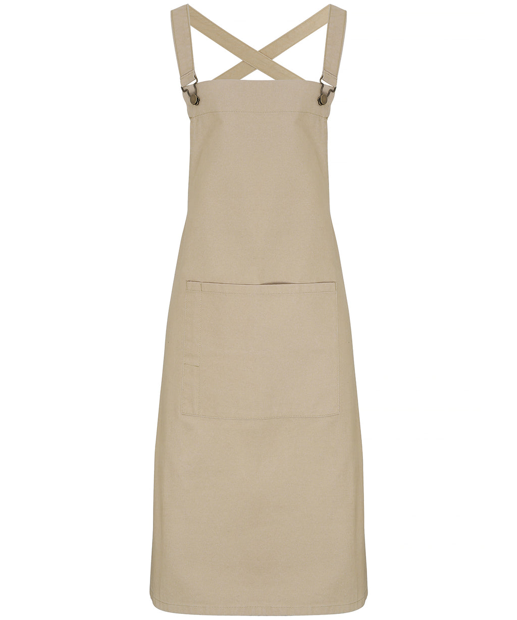 Premier Cross Back 'barista' Bib Apron Garment – Custom Embroidered & Printed Aprons