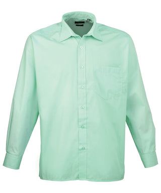 Premier Long Sleeve Poplin Shirt – Custom Embroidered & Printed Shirts