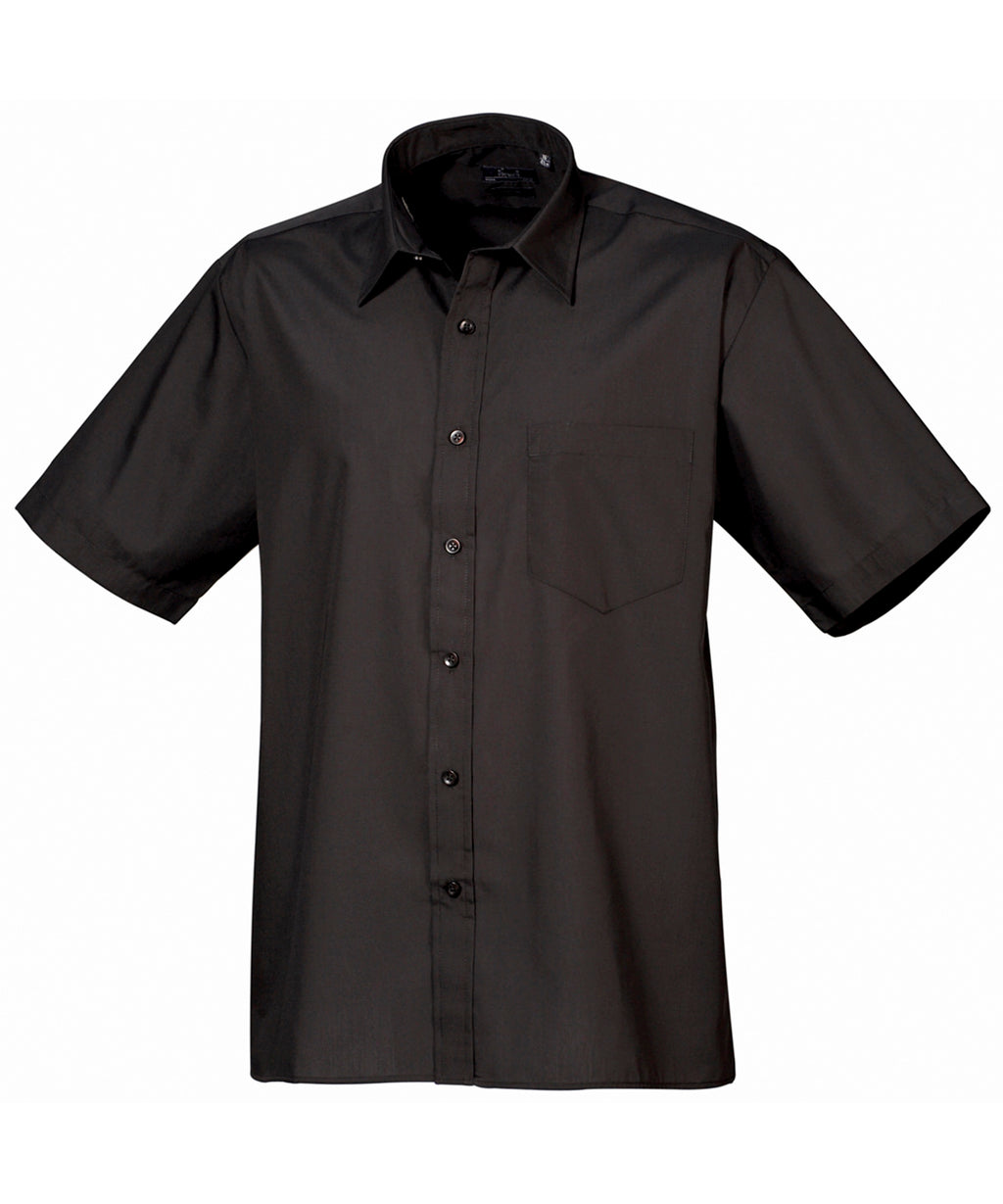 Premier Short Sleeve Poplin Shirt – Custom Embroidered & Printed Shirts