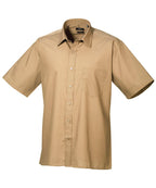 Premier Short Sleeve Poplin Shirt – Custom Embroidered & Printed Shirts