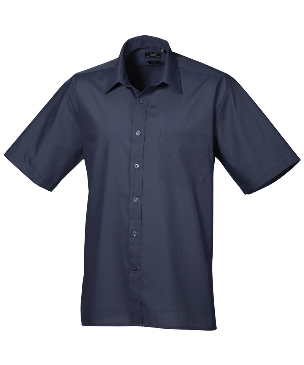 Premier Short Sleeve Poplin Shirt – Custom Embroidered & Printed Shirts