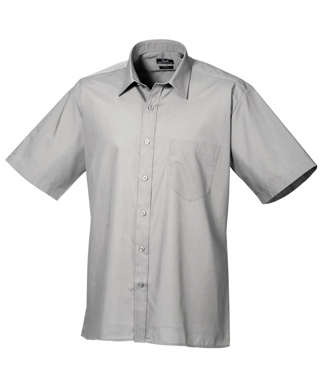 Premier Short Sleeve Poplin Shirt – Custom Embroidered & Printed Shirts