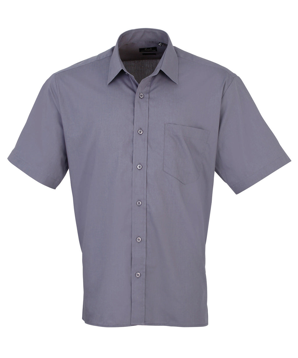 Premier Short Sleeve Poplin Shirt – Custom Embroidered & Printed Shirts