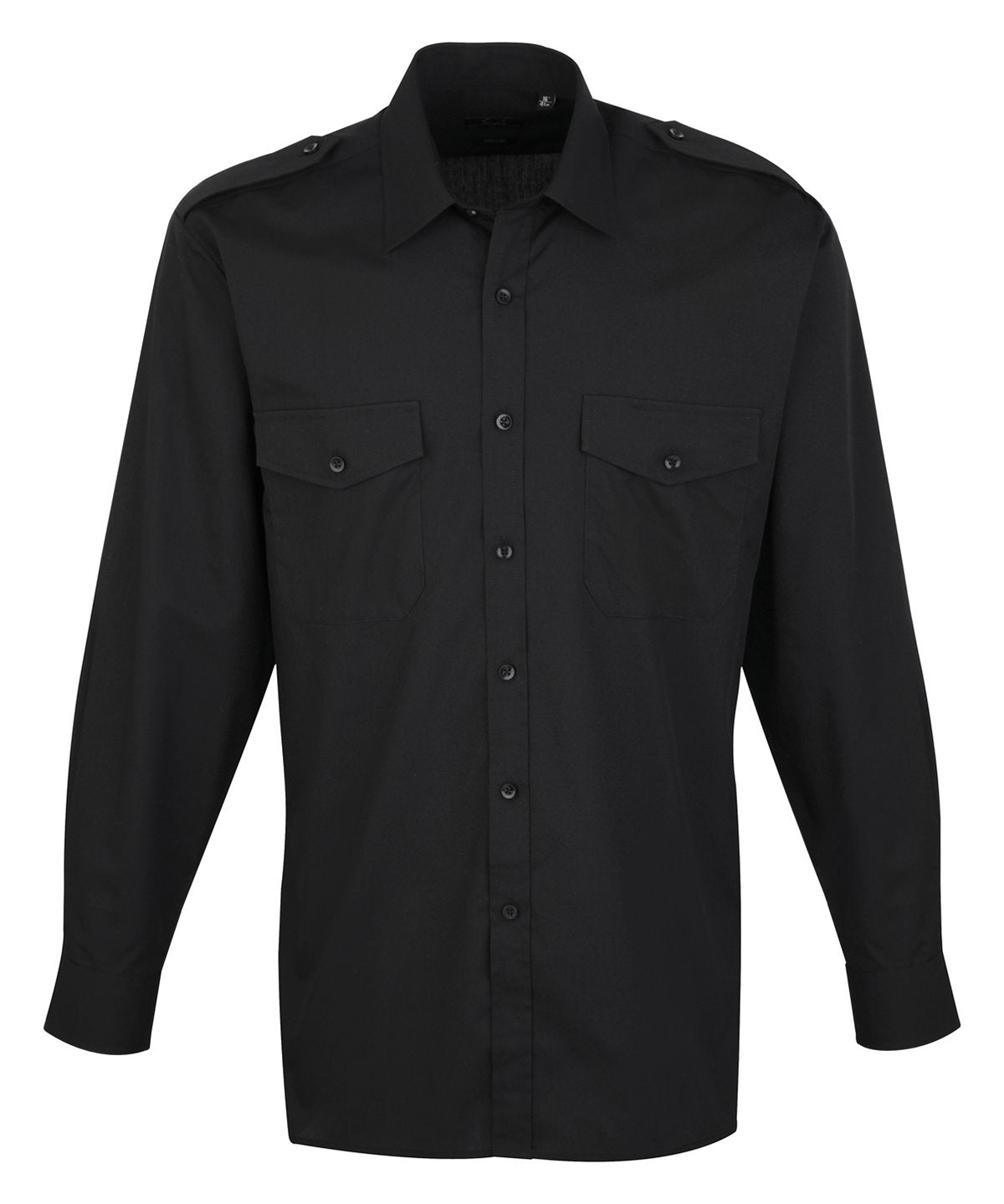 Premier Long Sleeve Pilot Shirt – Custom Embroidered & Printed Shirts