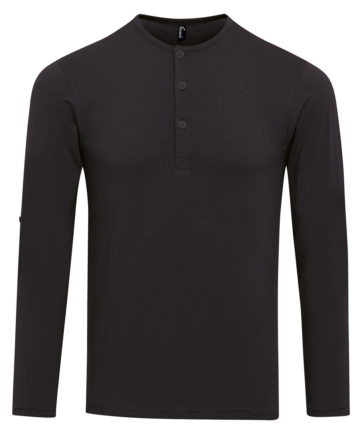 Premier Long John Roll-sleeve Tee – Custom Embroidered & Printed T-Shirts