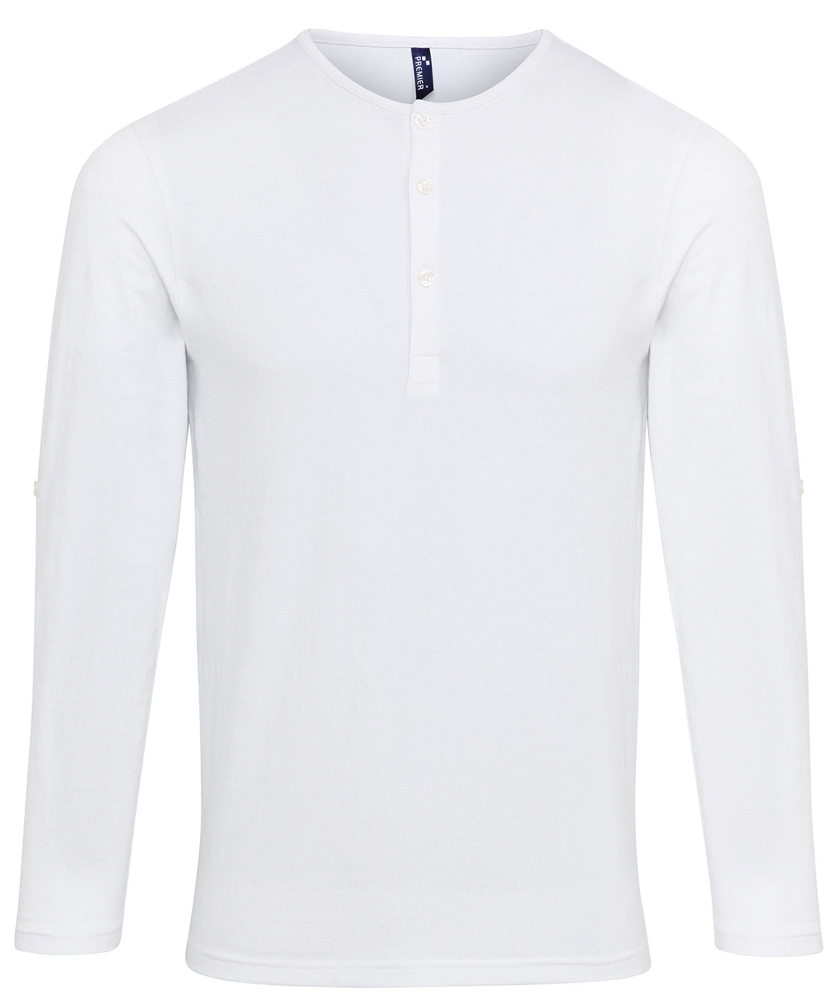 Premier Long John Roll-sleeve Tee – Custom Embroidered & Printed T-Shirts