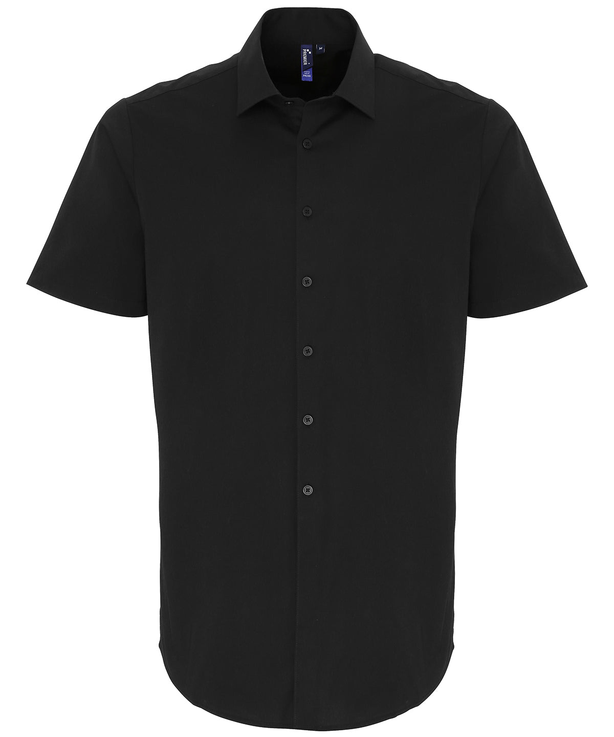 Premier Stretch Fit Cotton Poplin Short Sleeve Shirt – Custom Embroidered & Printed Shirts