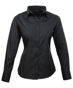 Premier Women's Poplin Long Sleeve Blouse Garment – Custom Embroidered & Printed Blouses