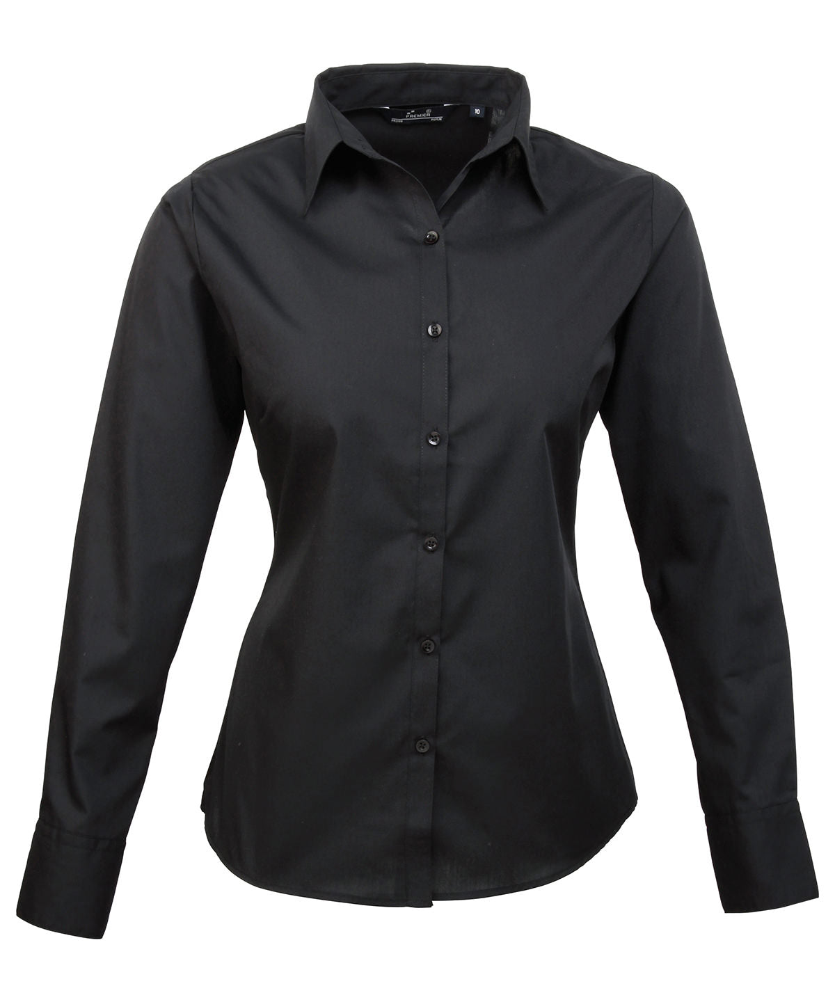 Premier Women's Poplin Long Sleeve Blouse Garment – Custom Embroidered & Printed Blouses