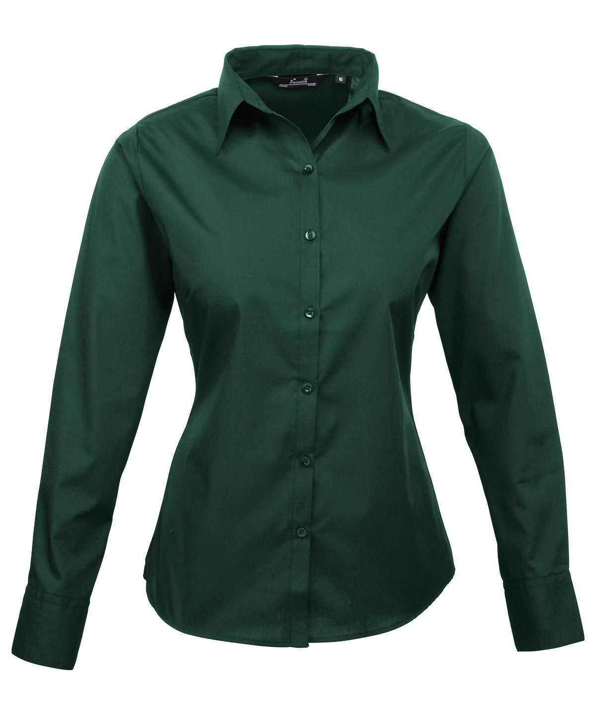 Premier Women's Poplin Long Sleeve Blouse Garment – Custom Embroidered & Printed Blouses
