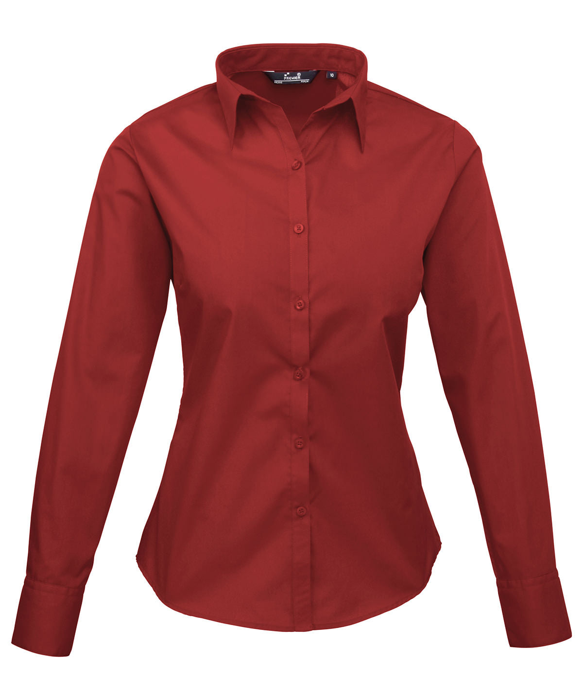 Premier Women's Poplin Long Sleeve Blouse Garment – Custom Embroidered & Printed Blouses