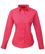 Premier Women's Poplin Long Sleeve Blouse Garment – Custom Embroidered & Printed Blouses