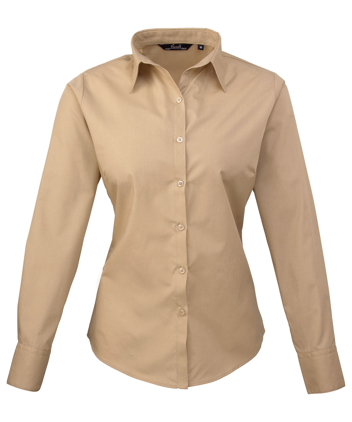 Premier Women's Poplin Long Sleeve Blouse Garment – Custom Embroidered & Printed Blouses