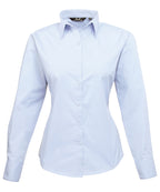 Premier Women's Poplin Long Sleeve Blouse Garment – Custom Embroidered & Printed Blouses