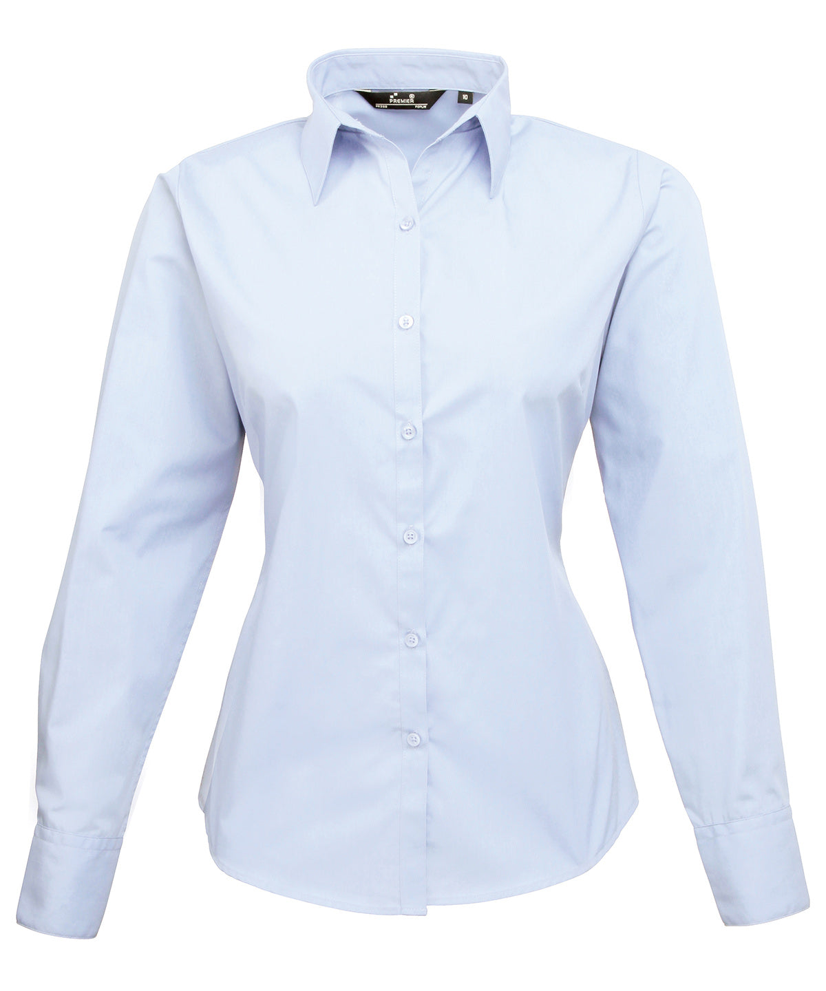 Premier Women's Poplin Long Sleeve Blouse Garment – Custom Embroidered & Printed Blouses