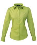 Premier Women's Poplin Long Sleeve Blouse Garment – Custom Embroidered & Printed Blouses