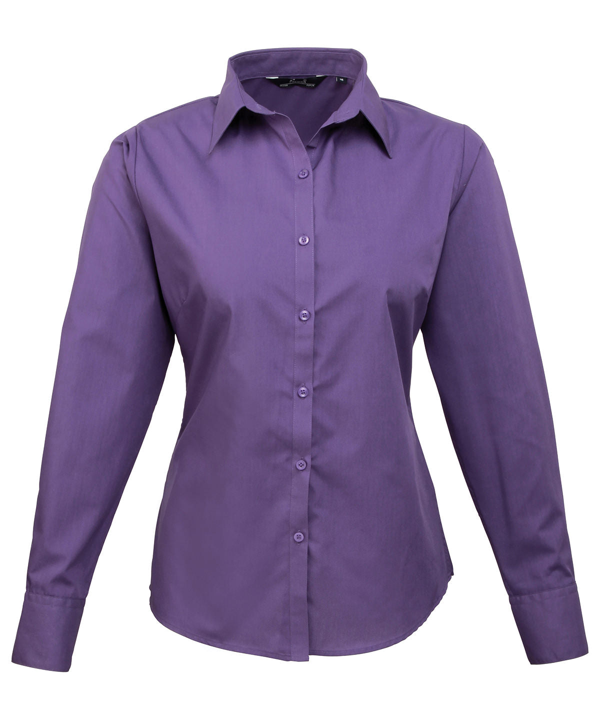 Premier Women's Poplin Long Sleeve Blouse Garment – Custom Embroidered & Printed Blouses