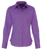 Premier Women's Poplin Long Sleeve Blouse Garment – Custom Embroidered & Printed Blouses