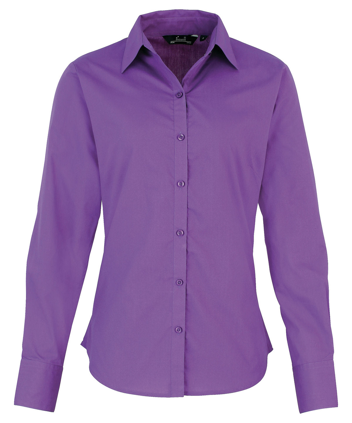 Premier Women's Poplin Long Sleeve Blouse Garment – Custom Embroidered & Printed Blouses